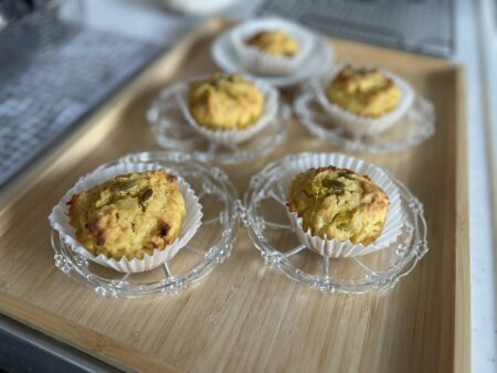 かぼちゃマフィン焼き上がり